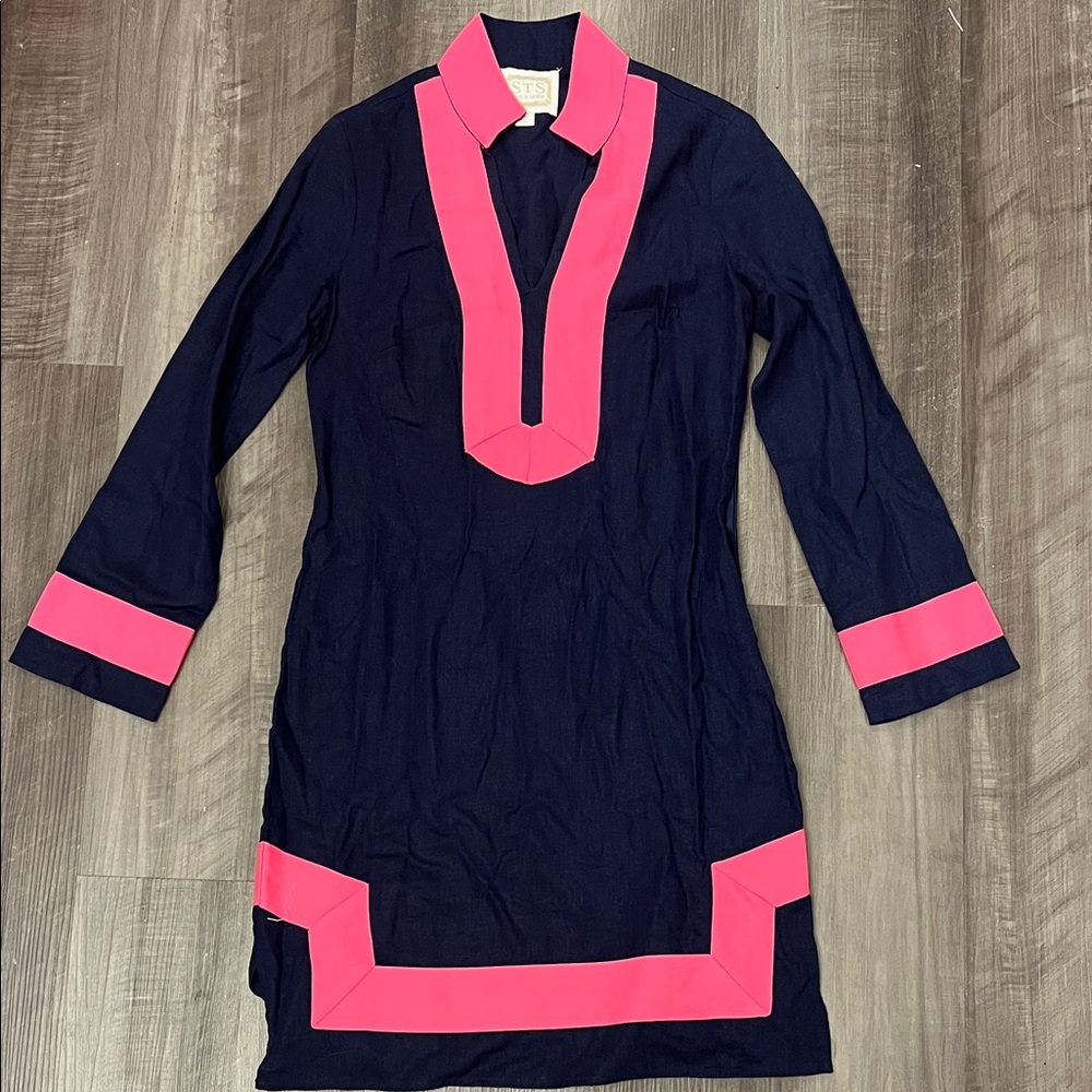 Sail to Sable Navy and Pink Dress